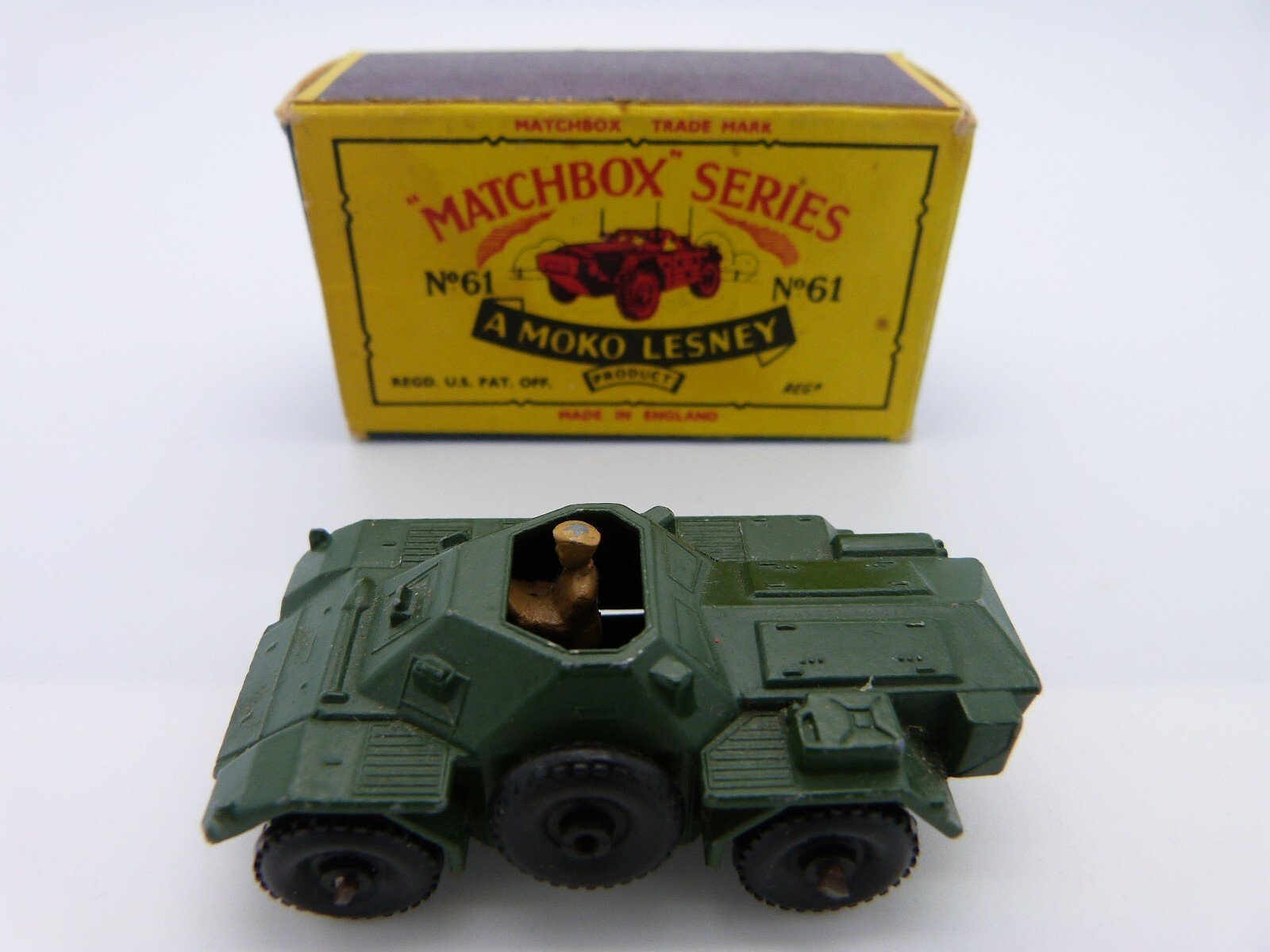 Matchbox 61a, Army Scout Car - Free Price Guide & Review