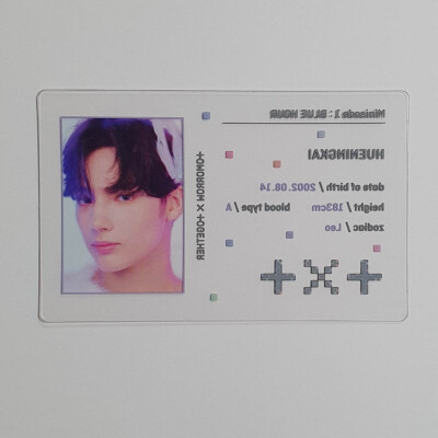 Hueningkai Official Photocard TXT Minisode 1 : Blue Hour Genuine