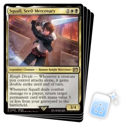 SQUALL, SEED MERCENARY X4 Final Fantasy FIN Magic MTG MINT CARD | eBay