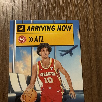 ZACCHARIE RISACHER 2024-25 NBA Hoops Arriving Now RC Rookie card