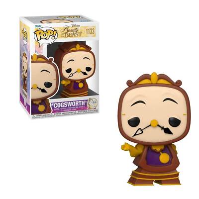 Disney Beauty and the Beast 30th Cogsworth Vinyl POP! Figure Toy