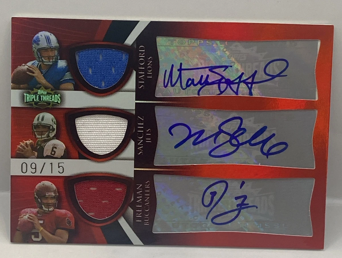 Matthew Stafford Autographed Football Sports Trading Cards