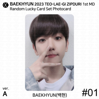 EXO BAEKHYUN TEO-LAE-GI ZIPDURI Random Lucky Card Photocard KPOP K