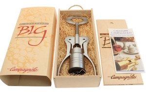 Campagnolo Big Corkscrew Satin Silver w/Box IL CAVATAPPI Wine