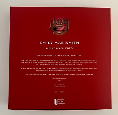 Emily Mae Smith, Live Forever, Artware Editions, Artist Plate