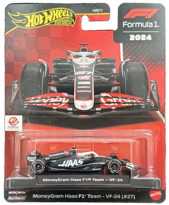 Hot Wheels Premium 2025 HW Formula 1 2024 MoneyGram Haas F1 Team