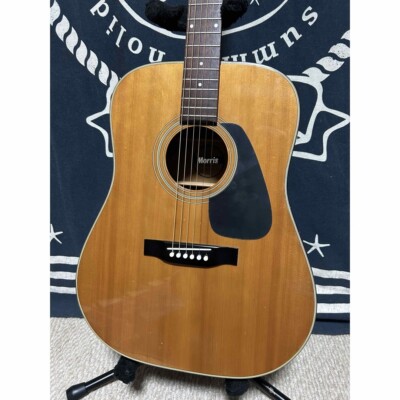 Acoustic Guitar Morris MD-501 Natural Made in Japan with Soft Case