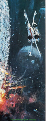 STAR WARS MOVIE POSTER Folded 20TH Century Records 22x33 John