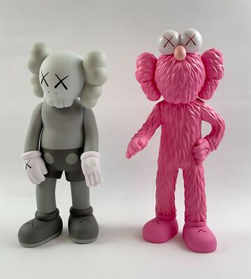 KAWS Family Vinyl Figure Grey Pink Open Edition Set | eBay