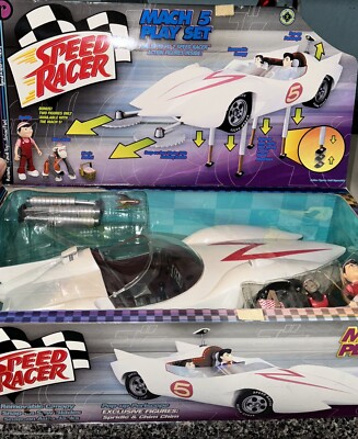 Vintage Speed Racer Mach 5 Play Set Toy Car | eBay