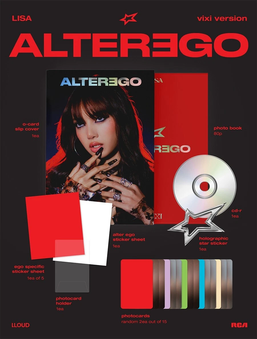 BLACKPINK LISA [ALTER EGO] Album PHOTO BOOK Ver./CD-R+Book+3