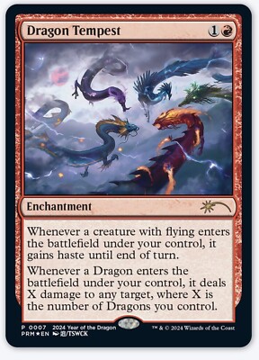 1 X FOIL Dragon Tempest MTG 2024 Year Of The Dragon APAC League
