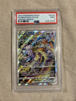 Pokémon TCG Mewtwo VSTAR PSA 9 Crown Zenith GG44 | eBay