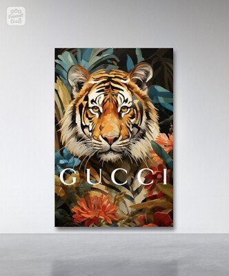 Gucci Tiger Art Canvas Poster Wall Art Home Decor | eBay