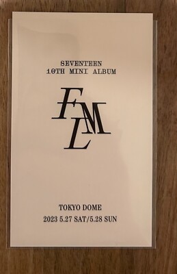 WOOZI SEVENTEEN FML Universal Music JAPAN Tokyo DOME Limited