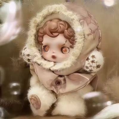 Authentic SKULLPANDA L' impressionnisme Plush Series - (Amber