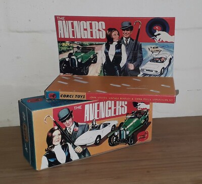 Corgi Gift Set 40 The Avengers Repro Box Steed Bentley Emma Peel