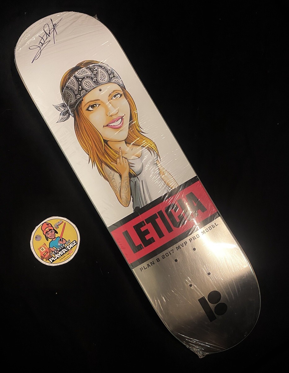 RARE SIGNED Leticia Bufoni PLAN B First Edition MVP Skateboard