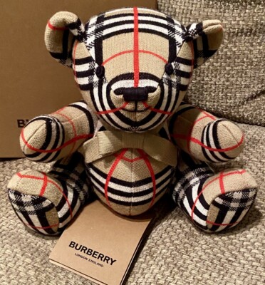 BURBERRY Thomas Check Wool Bear 25cm Classic Nova Check BNWT & Box