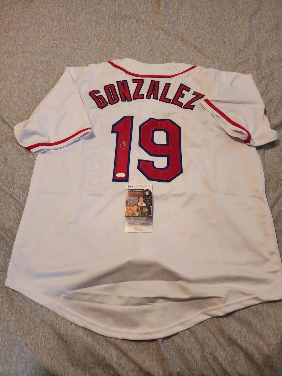 Texas Rangers Juan Gonzalez MLB Original Autographed Jerseys for