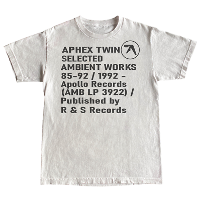 aphex twin selected ambient works shirt | eBay