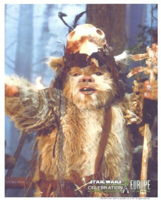 Logray Ewok Official Pix 8x10 Licensed Photo Star Wars Celebration