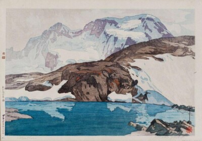 Mountain Lake Art Print Hiroshi Yoshida 1926 Japanese Woodblock