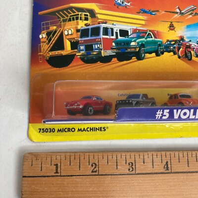 MICRO MACHINES #5 VOLKSWAGEN #75030 GALOOB. Beetles, Cabriolet
