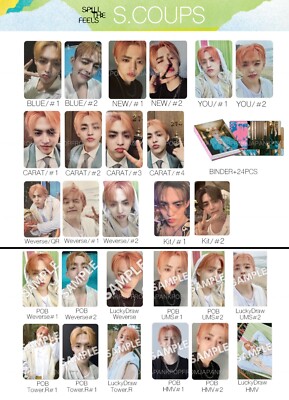 S.COUPS SEVENTEEN SPILL THE FEELS ALBUM JAPAN POB PHOTOCARD