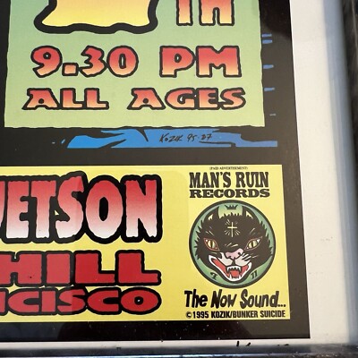 Frank Kozik Kyuss 1995 Concert Poster Blag Dahlia Devil Woman