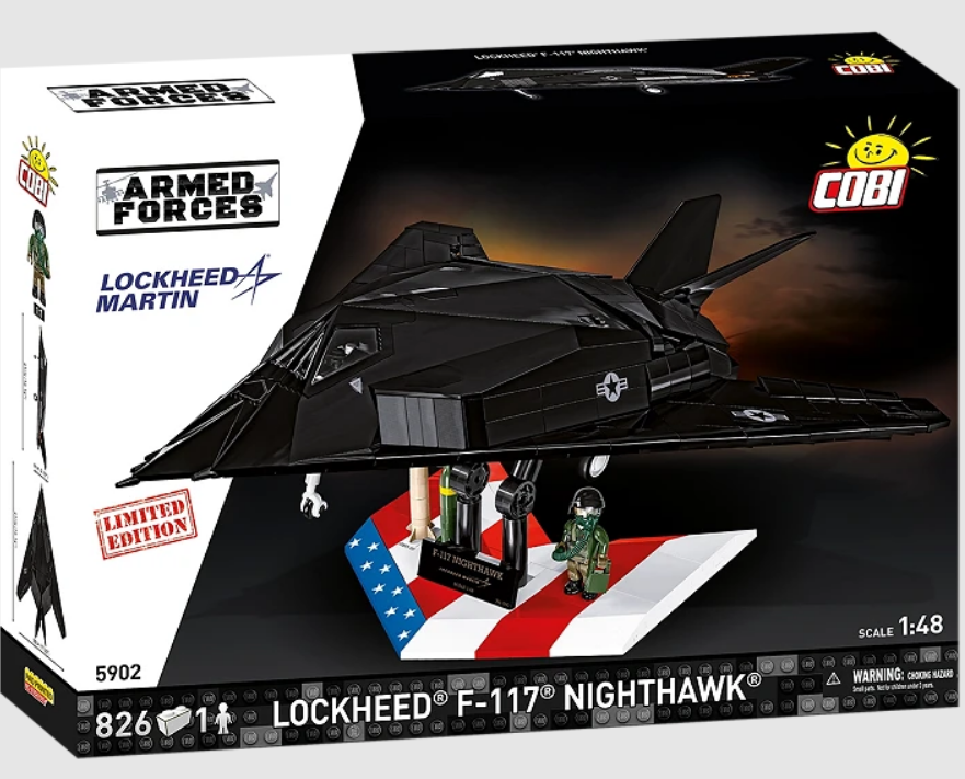 Lockheed F-117 Nighthawk Stealth 1:48 COBI 5902 Limited Edition +