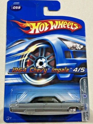2006 Hot Wheels Dropstars 1964 Chevy Impala SILVER AND BLACK VHTF