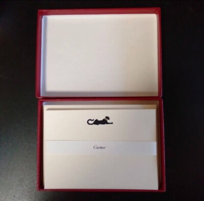 Authentic Cartier Card x 8 Envelopes x 7 Sets BLACK PANTHERE | eBay