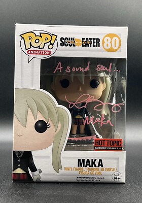 Soul Eater Pre-Release Maka Funko Pop 80 Signed By Laura Bailey