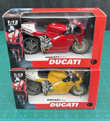 1:12 Newray Ducati 998s Set (red & yellow) | eBay