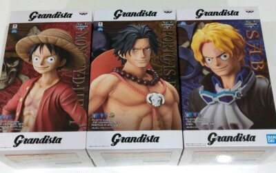 Banpresto One Piece Grandista figure Luffy & Ace & Sabo 3 set