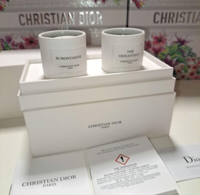 Christian Dior Mini Candle Set 30 Montaigne & The Osmanthus With