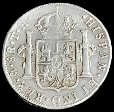 1806 TH Mo SILVER MEXICO 8 REALES CHARLES IV MEXICO CITY MINT