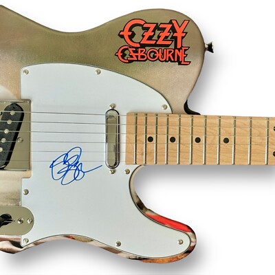 Ozzy Osbourne Signed Guitar Custom 1/1 Graphics JSA COA Blizzard