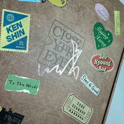 CLOSE YOUR EYES 1ST MINI ALBUM 'ETERNALT' HAND SIGNED AUTOGRAPHED