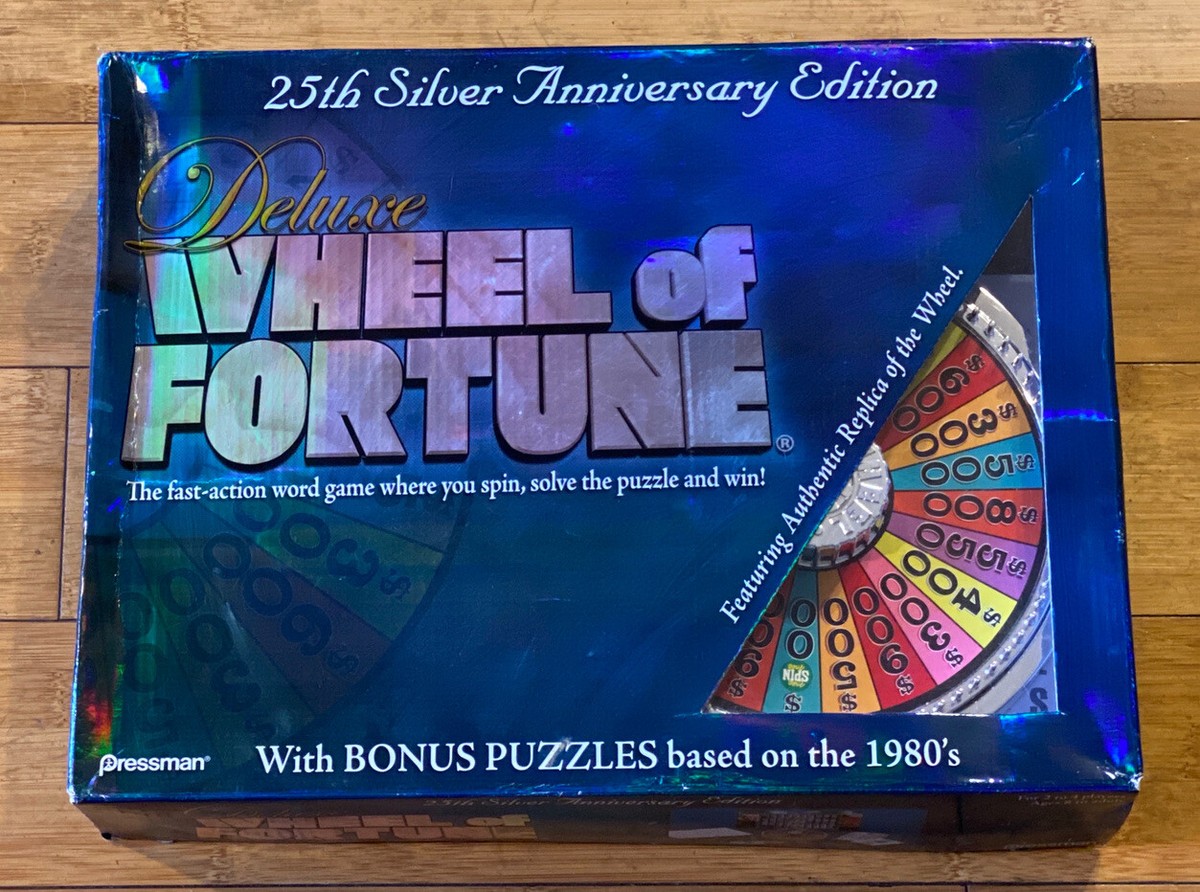 DELUXE WHEEL OF FORTUNE 25th Silver Anniversary Edition, Pressman