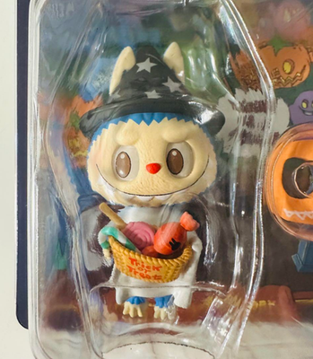 POP MART LABUBU Halloween TRICK OR TREATER Pumpkin Figure Ornament