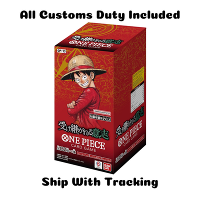 ONE PIECE TCG CARD OP13 CARRY ON HIS WILL BOOSTER BOX SEALED