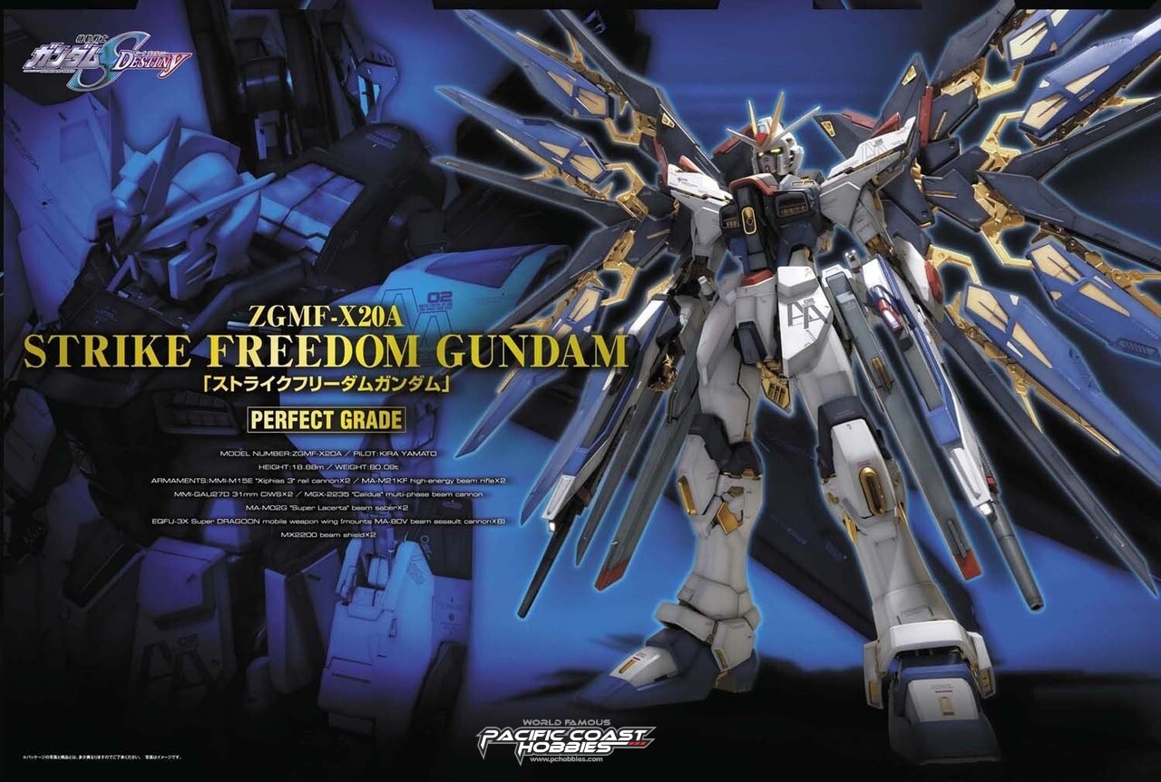 Bandai Gundam 1:60 PG ZGMF-X20A Strike Freedom BAN2551374 | eBay