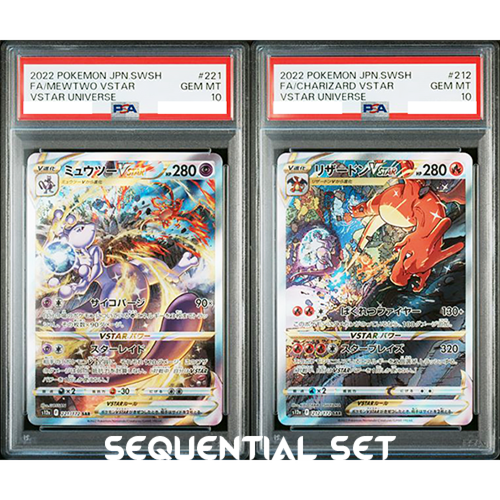 PSA10 Charizard 212/172 Mewtwo 221/172 SAR VSTAR Universe Pokemon