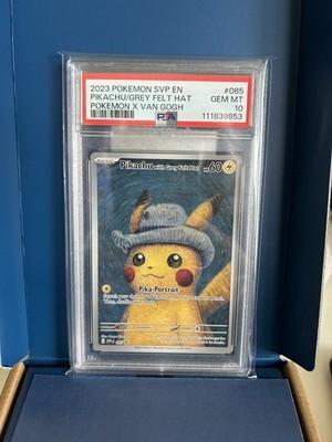 PSA 10 - Pokemon Van Gogh Museum: Pikachu with Grey Felt Hat Promo