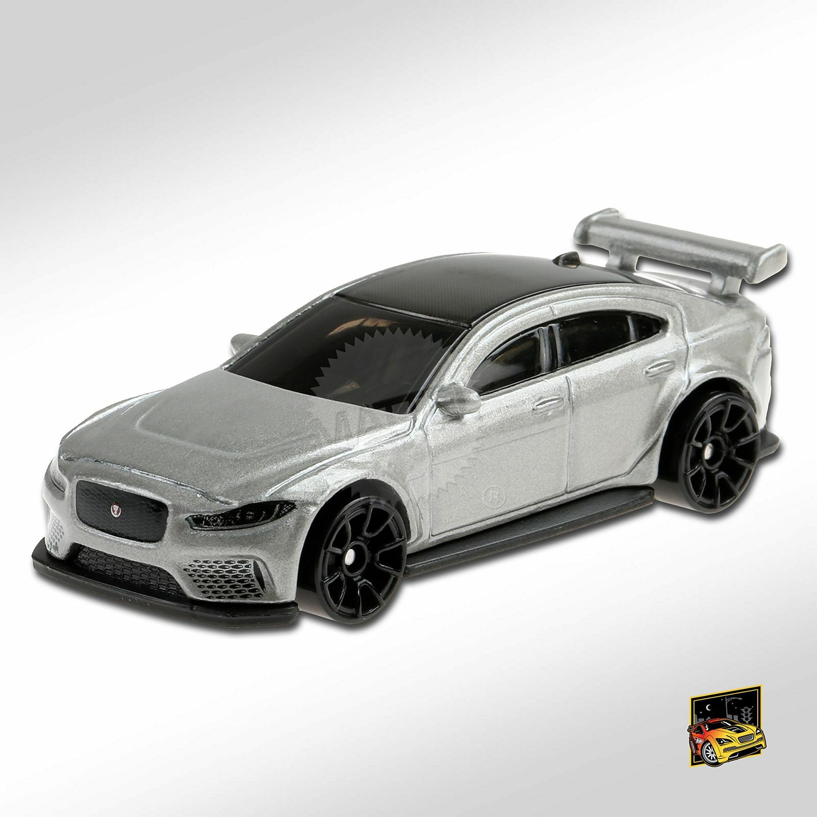 Hot Wheels Silver Jaguar XE SV Project 8 Kids Diecast Model Toy