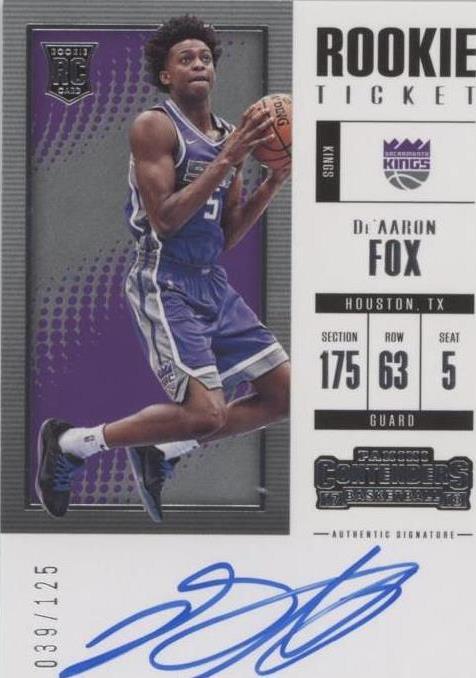 De'Aaron Fox Trading Cards for sale | eBay