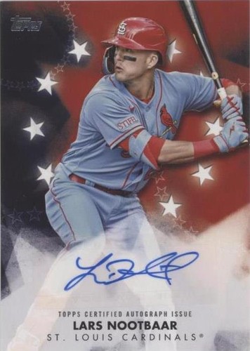 2024 Topps Series 1 Lars Nootbar Baseball Stars Auto Autograph