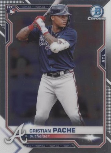 2021 Bowman Chrome Cristian Pache Rookie 1991 Insert Braves